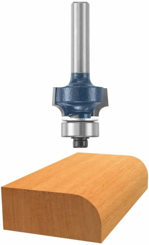 Yonico Round Over Edge Forming 1/16 In. Radius 1/4 In. Shank Carbide Tipped Router Bit 13159q