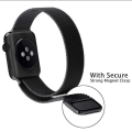 Very Good Quality Smart Watches Chain Straps Megnatic - 42 / 44 mm - Comfortable To Wear - High Quality Chain Straps (Black Color). 