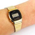 Casio - LA-670WGA-1DF - Stainless Steel Wrist Watch for Women - Digital - Youth Series. 