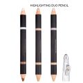 Eye Brightener Stick Highlighter Eyebrow Concealer Duo Pencil Crayon Makeup Shimmer for Highlighting Inner Corner. 