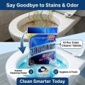 10 Pcs Toilet Cleaner Tablets Powerful WC Cleaning Fresh Fragrance Easy To Use. 