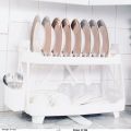 Kasana traders Kitchen Dish drying Rack for Efficient Drying Organization and storage with multiple slots and compartments to hold plates bowls glasses cutlery utensils and other Kitchenware kitchen accessories. 