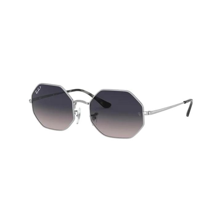 Ray-Ban Sunglasses Octagonal Metal Silver Frame Blue Gradient Polarized Lenses-RB1972-9149/78-54