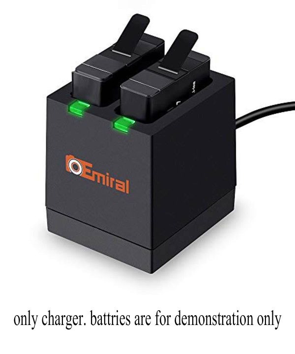 Gopro Hero 5/6/7/8 Dual Type c Battery Charger Emiral Charge Battery singal or double