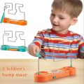 Touch Maze Puzzle Game Buzz Wire Game For Kids Electric Touch Maze Puzzle Game Toy/ Play in Family Party Boy Girl Gift Circuit Science Sensing Touch Wire Game/ Intellectual Development Toy Cultivate Concentration Safe Simple To Play for Kids. 