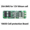 3S 20A BMS 11.1V to 12.6V 18650 Li-ion Lithium Battery BMS Protection board With Balance Function 3s 20a bms by Electrica - 3S 20A BMS for lithium Ion 12v battery | 18650 cell protection board | bms for 3.7V vell. 