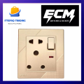 Power Plug 16A China Fitting Sheet China Switch Board - ECM Metal Series. 