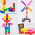 10 Colors Graphics Math Link Cubes Baby Geometric Counting Cubes Snap Blocks. 