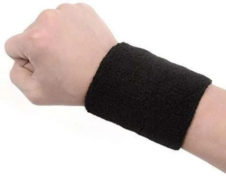 Black%20Outdoor%20Fitness%20Sports%20Sweatband%20Headband%20Yoga%20Gym%20Unisex%20Head%20Band%20and%20Wrist%20Band-%20Pack%20of%202%20-%20Image%204