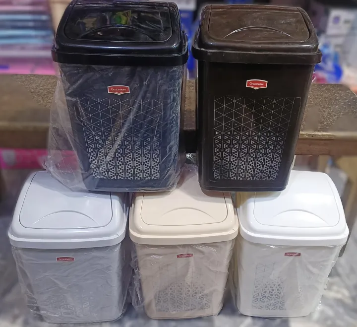 Cap Dustbin 1pc cover dustbin plastic dustbin with cap Household Shake Lid Type ...
