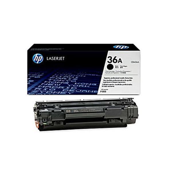 HP 36A Black Compatible LaserJet Toner Cartridge, CB436A