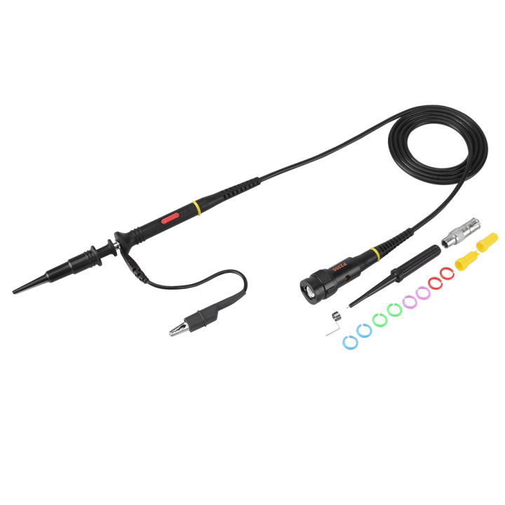 200Mhz Oscilloscope Probe Clip Scope Test BNC End Probe P2200 10X/1X Black with Adjust Tool Kits