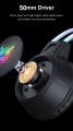 ONIKUMA-X15 PRO RGB HEAD BEAM WITH MIC, 3.5MM WIRED EARPHONES, DURABLE STEREO SURROUND, RGB GAMING HEADSET. 