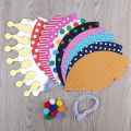 11 Pieces Happy Birthday Party Hats Polka Dot DIY Cute Handmade Cap Crown Shower Baby Decoration Boy Girl Gifts Supplie. 