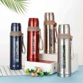 750ml / 1000ml Travel Water Bottles Hot & Cold Thermos Flask Vacuum Insulation upto 8 hours | Stainless Steel. 
