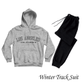 Winter Collection Los Angles Printed Fleece Hoodies and Trouser Trendy Fashion. Arrivals Gym Sports Outdoor Casual Wear for Men At Sahil Fashion. 