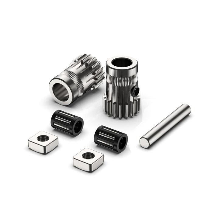 BMG Drive Gear Kit Upgrade Dual Driver Extruder Gear Shaft For Prusa I3 MK2  Mini Bowden Extrution Wheel