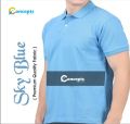 Sky Blue Polo T Shirt Premium Quality Fabric , Imran khan style. 