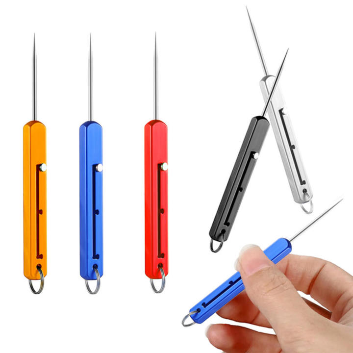 Convenient Retractable Toothpick Metal Alloy Toothpick High Quality for Camping Outdoor Activities Barbecue