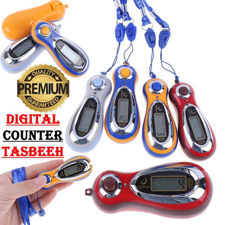 Electronic Digital Counter - Stylish Digital tasbeeh Counter - LCD Digits Finger tasbih - Small hand tally Count Multi design for Prayer Islamic Muslim remembering tool