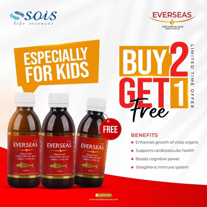 Buy 2 Get 1 Free! – Everseas Syrup | Essential Nutrition for Kids - Sois Life Sciences