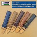 20mm Width Universal Leather Watch Band Strap For Amazfit GTS, BIP, Galaxy Watch Active All 20mm Lugs Watches. 