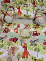 CS-575: Jungle Theme Cot Bedding Set. 