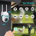 1080P 2.4G+5G Dual Band Wifi Surveillance Camera Full Color HD WiFi IP Camera Security Protection Panoramic Monitoring Wireless With Motion Detection. 