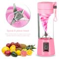 Mini Electric Juice Cup Portable Juicer Cup USB Charging Juice Extractor Personal Smoothie Blender Mini Juicer Cup 380ML Fruit Juice Mixer Small Travel Blender. 