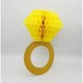 WEDDING PARTY DECORATION RING SHAPE HONEYCOMB HANGING ( 30 CM IN SIZE ). 