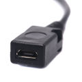 OTG Power Splitter Y Cable Micro USB Male to USB A Male Female Adapter Cord. 