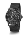 Guess Mens Black Stainless Steel Case Black Dial Black Mesh Stainless Steel Bracelet Watch-GW0538G3. 