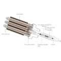 Professional Hair Tools Curling Iron Ceramic Triple Barrel Hair Styler Hair Waver Styling Tools Hair Curlers Electric Curling. 