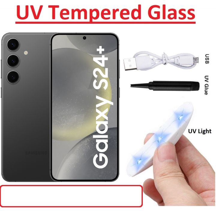 Samsung Galaxy S24 Plus UV Tempered Glass Screen Protector Full Curved Protector Nano Liquid For S24+