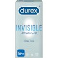 Durex Condoms Invisible Extra Thin Condoms 12s. 