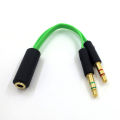 Factory wholesale for Razer computer headset 2-in-1 adapter headset game splitter audio conversion. 