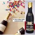 01 Bottle Party Popper - Celebration Bottle Party Popper - Multi Colors Foil Confetti. 