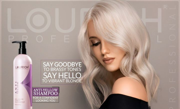 LOURICH Professional Anti-yellow Shampoo Remove Yellow Brassy Tones Purple Shampoo 500ml