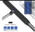 Electric USB Kitchen Candle Lighter Rechargeable Windproof Gas Lighters Home BBQ Flameless Candle Lighters Electric Arc Lighters. 