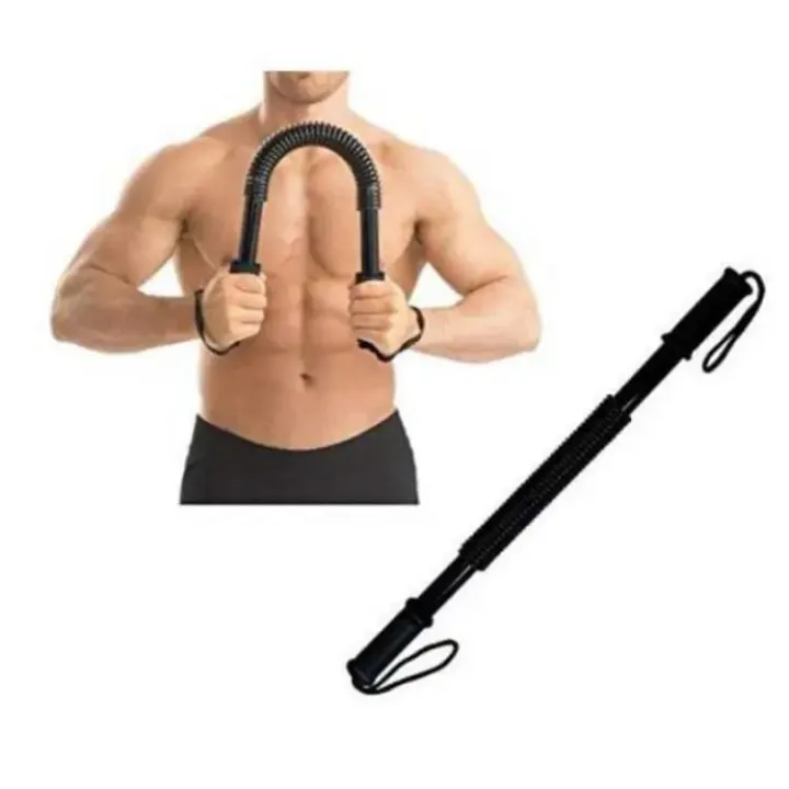 40KG Power Twister Spring Arm Rod Spring Exerciser | Bar Arm Muscular ...