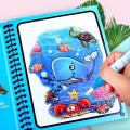 Only Magic Water Book - ( Toys Magic Water Bookand LCD Writing Tablet ) Set Best Gift to your kid - Reusable Doodle Book with Pen and Single Color Erasable, Educational Drawing Pad for Kids to Learn Art Skills.. 