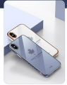 For iPhone Xs / iPhone X Back Cover + Wrist Strap Fashion Shiny Maple leaf Plating Square Bumper Phone Case Soft TPU Silicone Shockproof Protective Cover. 