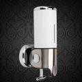 Head Soap Wall Dispenser - 500ml - White & Silver. 