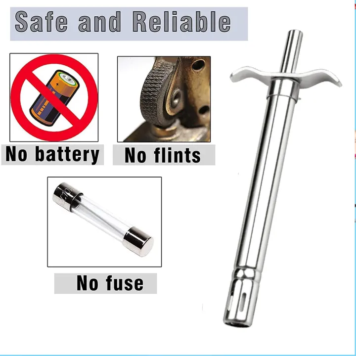 Kitchen%20Lighter%20for%20Gas%20Stove%20No%20Refill%20Needed%20Gas%20Lighter%20Metallic%20Spark%20lighter%20for%20stove%20long%20lighter%20for%20safe%20ignite%20stove%20metal%20lighter%20with%20long%20shaft%20stove%20lighter%20for%20gas%20grill%20outdoor%20windproof%20lighter%20Silver%20Stainless%20Steel%20Lighter%20for%20Gas%20Stove%20-%20Image%202
