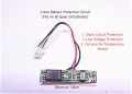 Pack of 2 - Universal 3 wires 2A BMS Board- Low Voltage and short circuit Protection- Temperature sensor third wire. 