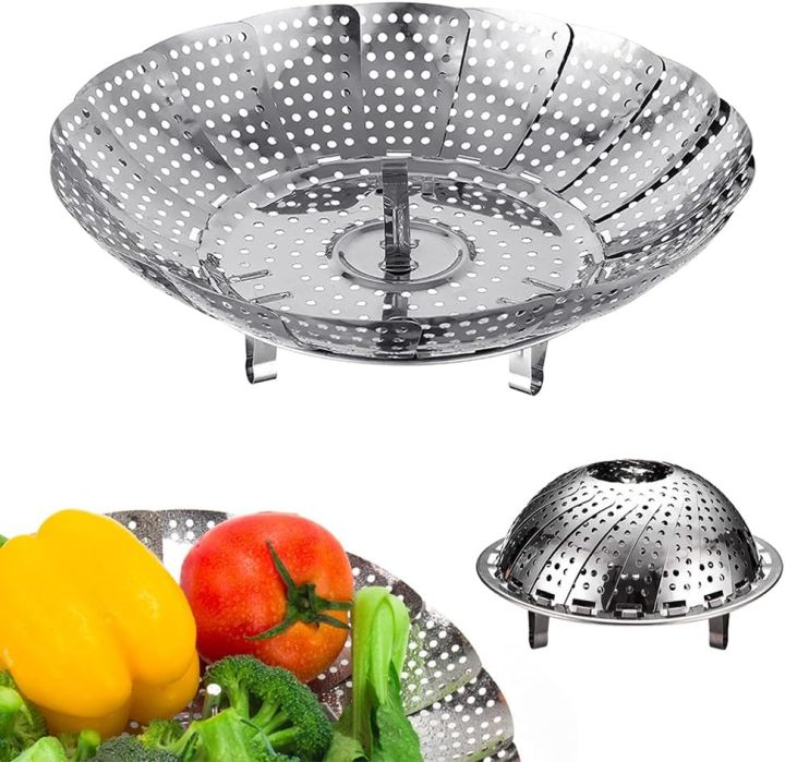 Stainless%20Steel%20Food%20Steamer%20Steamer%20Basket%20Stainless%20Steel%20for%20Food%20and%20Vegetable,%20Premium%20Expandable%20Steam%20Basket%20to%20Fit%20Various%20Size%20Pots%20Stainless%20Steel%20Steamer%20Basket,%20For%20Home%20-%20Image%202