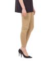 Beige Cotton Tights For Women. 