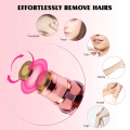 Rechargeable Flawless Hair Remover 2 in 1 Hair Remover Trimmer For Women, Electric Flawless Facial Machine Razor, Painless Eyebrow Removal Shaver Lip Chin Bikini Fuzz Mustache. 