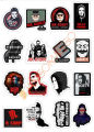 10 Pcs Mr. Robot TV Series Stickers Pack For Laptop, Desk Notebook Mobile covers DIY Stickers - JangoMango Store. 