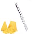 【FUN LIVE】 Stainless Steel Handheld Citrus Lemon Zester Grater Long Chocolate Grater Cheese Grinder Fruit Peeler Ginger Garlic Kitchen Tool. 